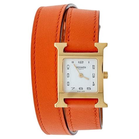 bracelet montre cuir hermes|hermes bracelet leather women's.